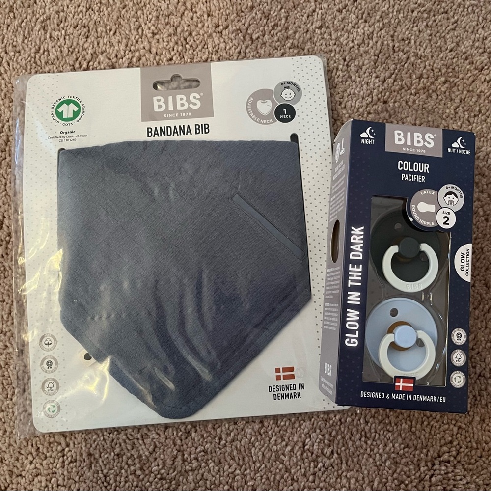 BIBS Bandana Bib & Pacifiers